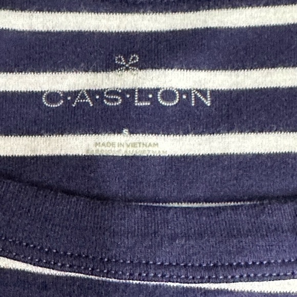 Caslon Striped Tank Top Size S - Picture 5 of 6